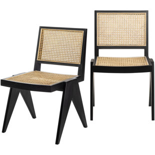 Azime Solid Back Side Chair Set Of 2 